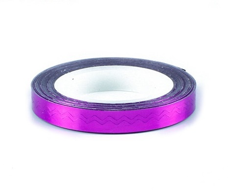 картинка Лента для дизайна Фигурная фиолетовая tape6, 5мм от магазина Каприз