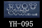 картинка Форма силиконовая для объемного дизайна ногтей YH-095 от магазина Каприз