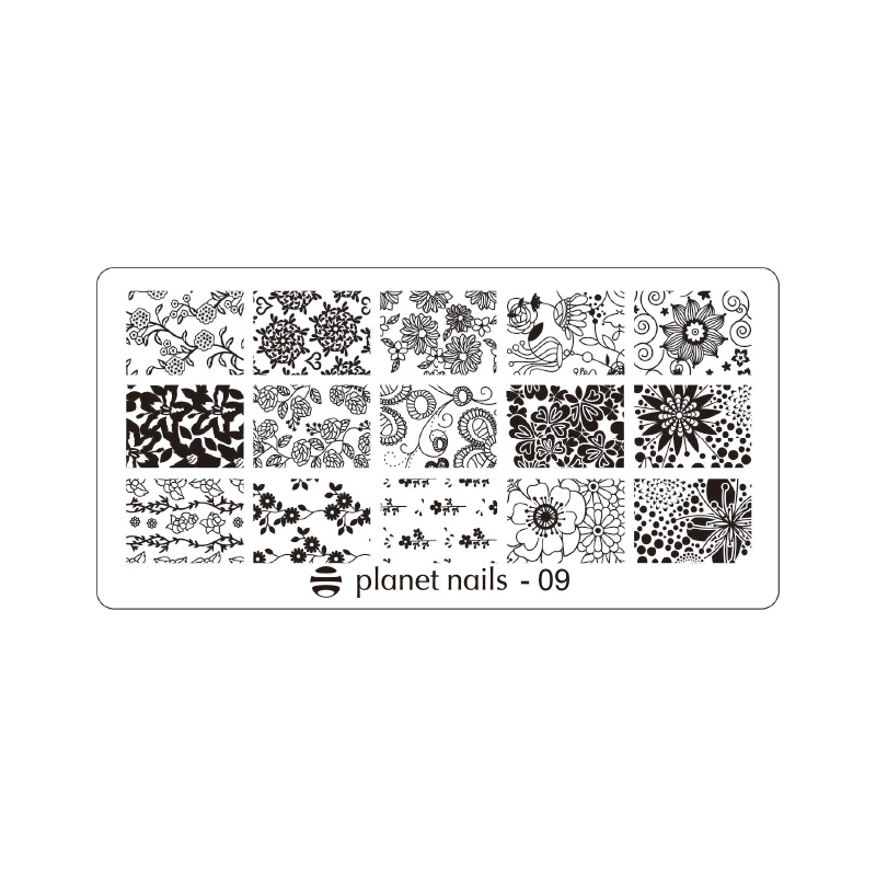 картинка Пластина для стемпинга Stamping Nail Art  Planet Nails №09 от магазина Каприз