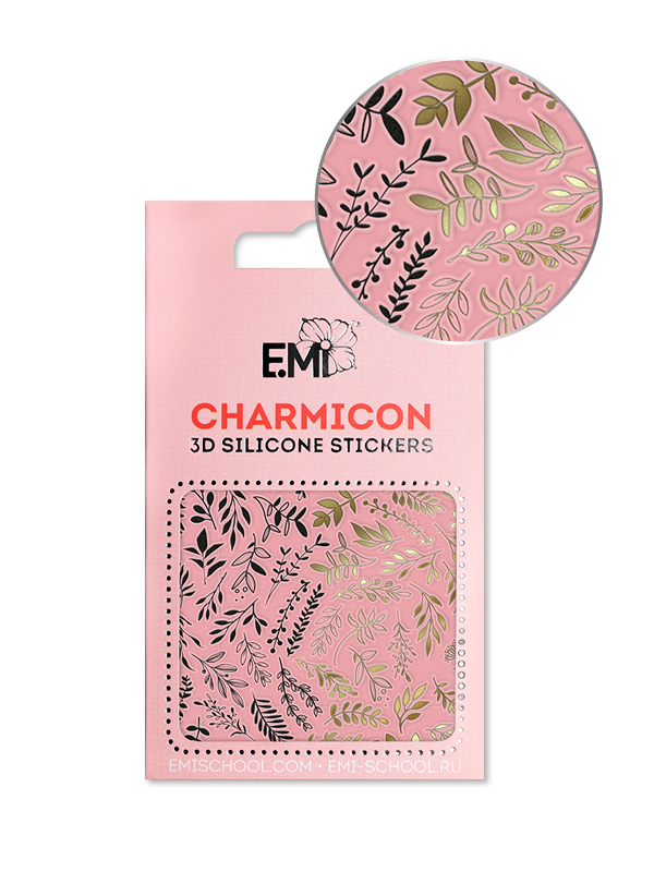 картинка Наклейки для ногтей Charmicon 3D Silicone Stickers №143 Веточки E.mi от магазина Каприз