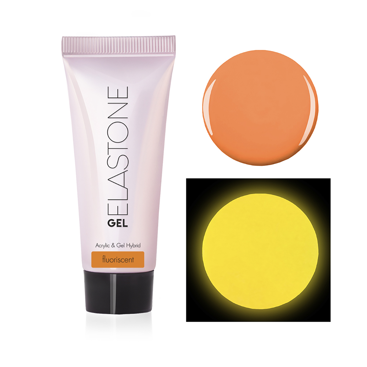 картинка Гибрид акрила и геля ELASTONE GEL (fluorescent), 18 мл №7043 RuNail от магазина Каприз